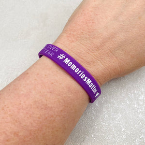 dementia awareness wristband purple ladies uk