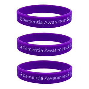 dementia awareness wristband set of 3