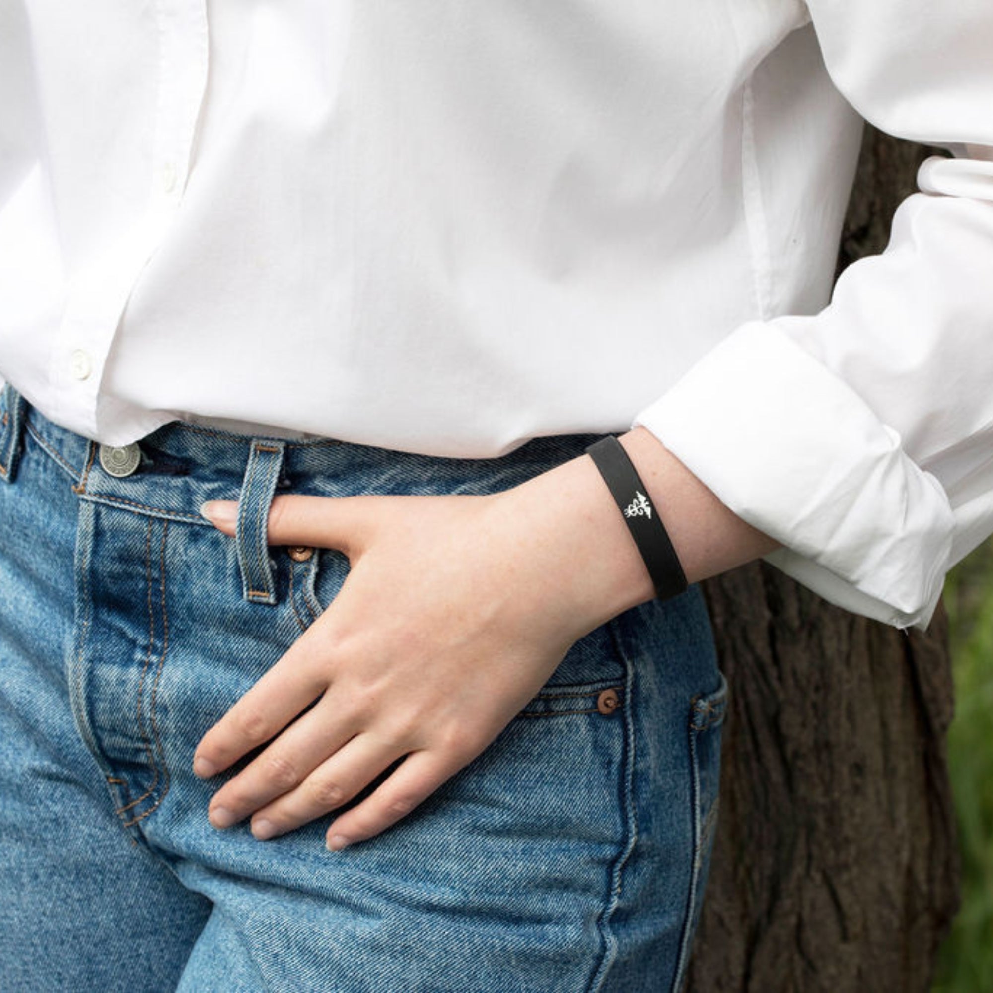 discrete myasthenia gravis wristband for ladies