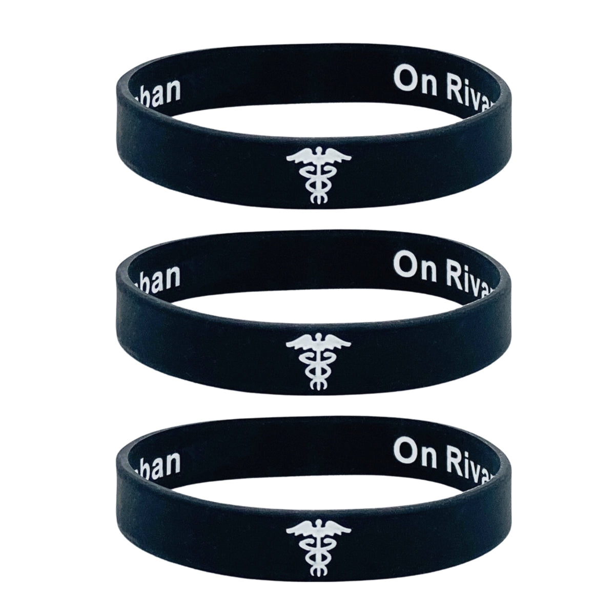 discrete rivaroxaban wristband set of 3