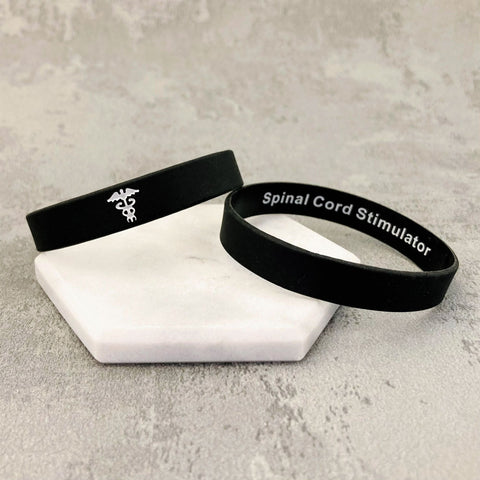 discrete spinal cord stimulator band medical alert