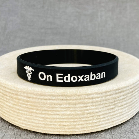 edoxaban medical wristband unisex