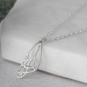 fibromyalgia butterfly necklace silver ladies