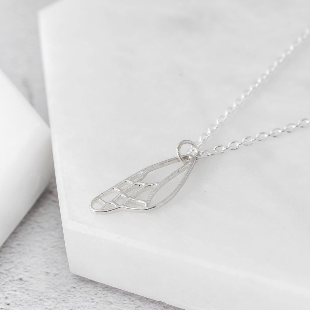 fibromyalgia butterfly necklace sterling silver