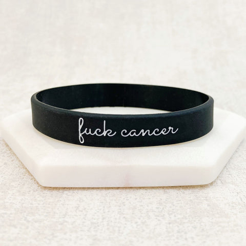 fuck cancer wristband mens ladies gift