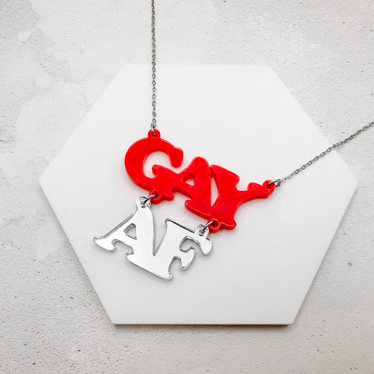 gay af necklace jewellery