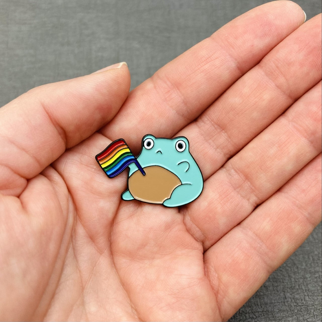 gay pride frog pin lgbtqia gift