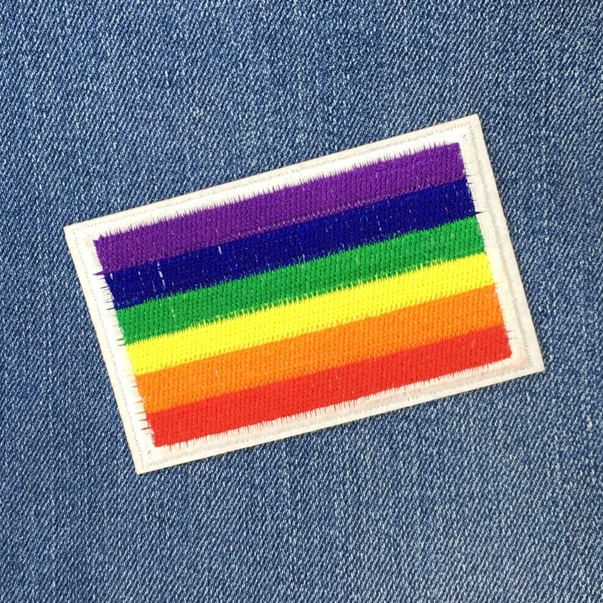 gay pride sew on patch rainbow