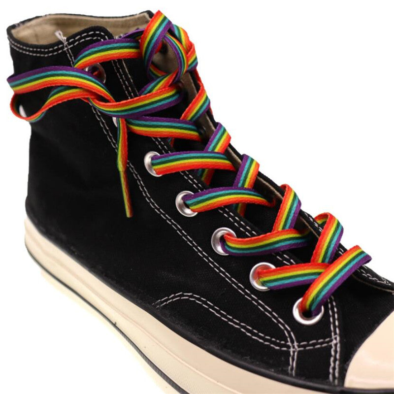 gay pride shoelaces rainbow gift