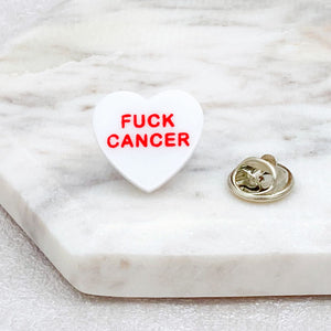 heart pin badges for cancer lung gift