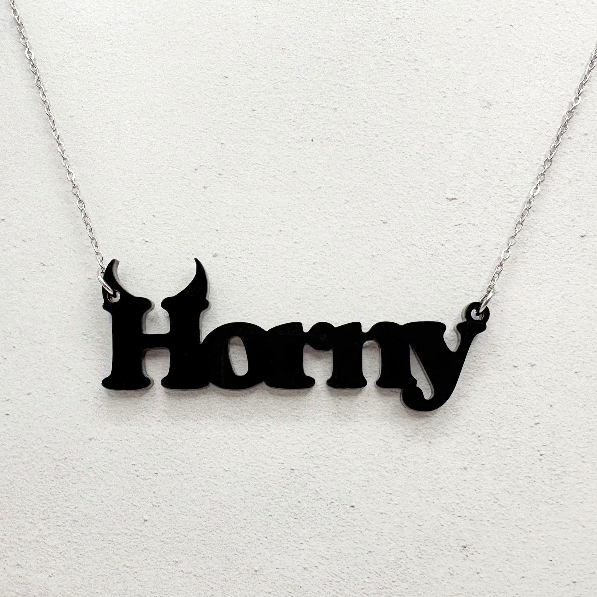 horny necklace funny gift for him