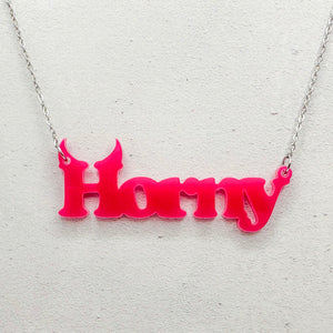 horny necklace funny gift idea