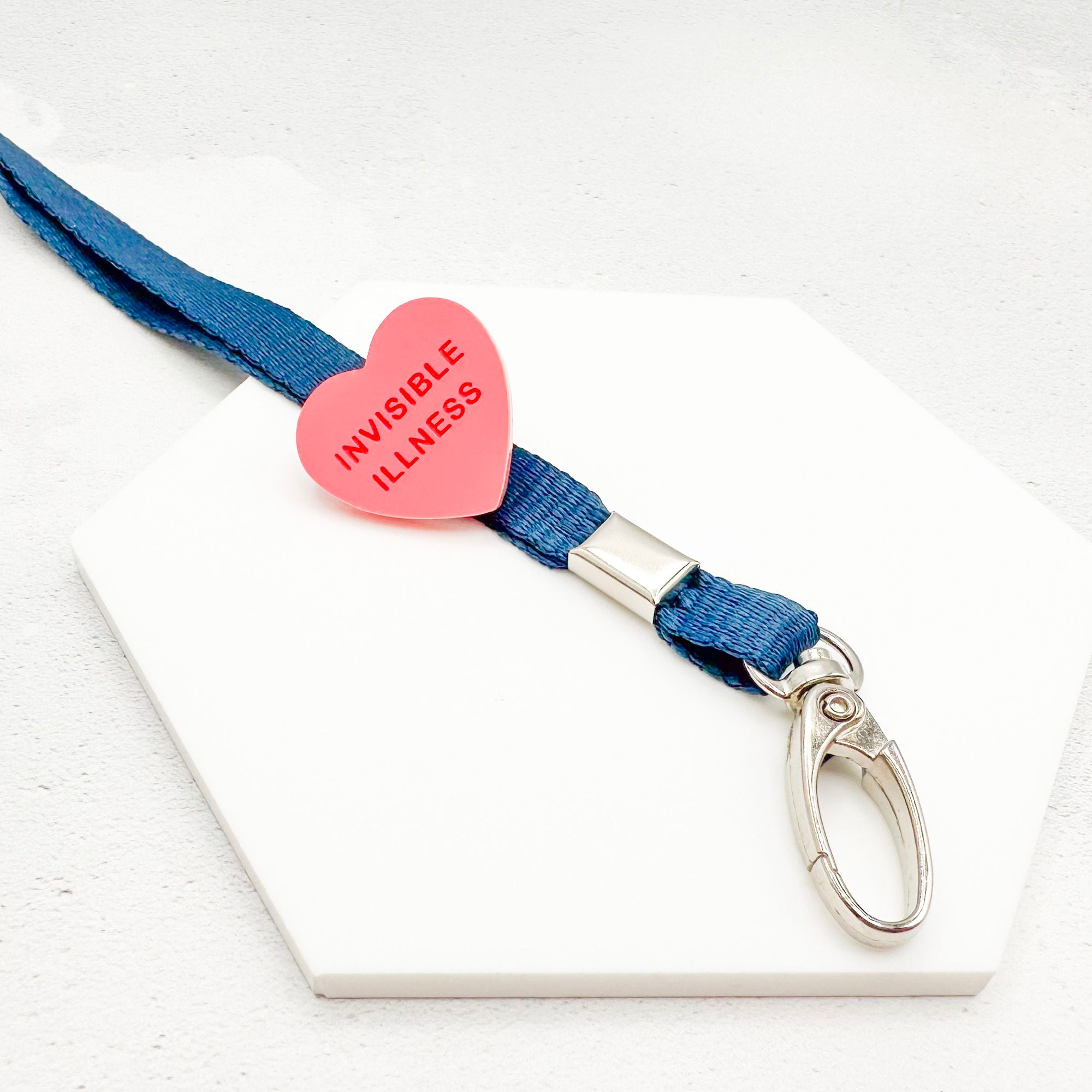 invisible illness pin lanyard