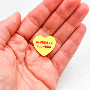 invisible illness pin unisex mens womens