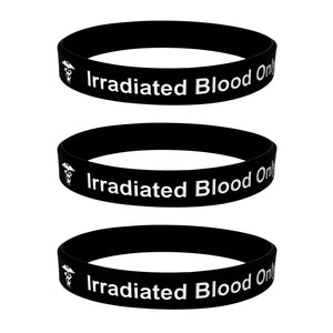 irradiated blood medical bracelet set