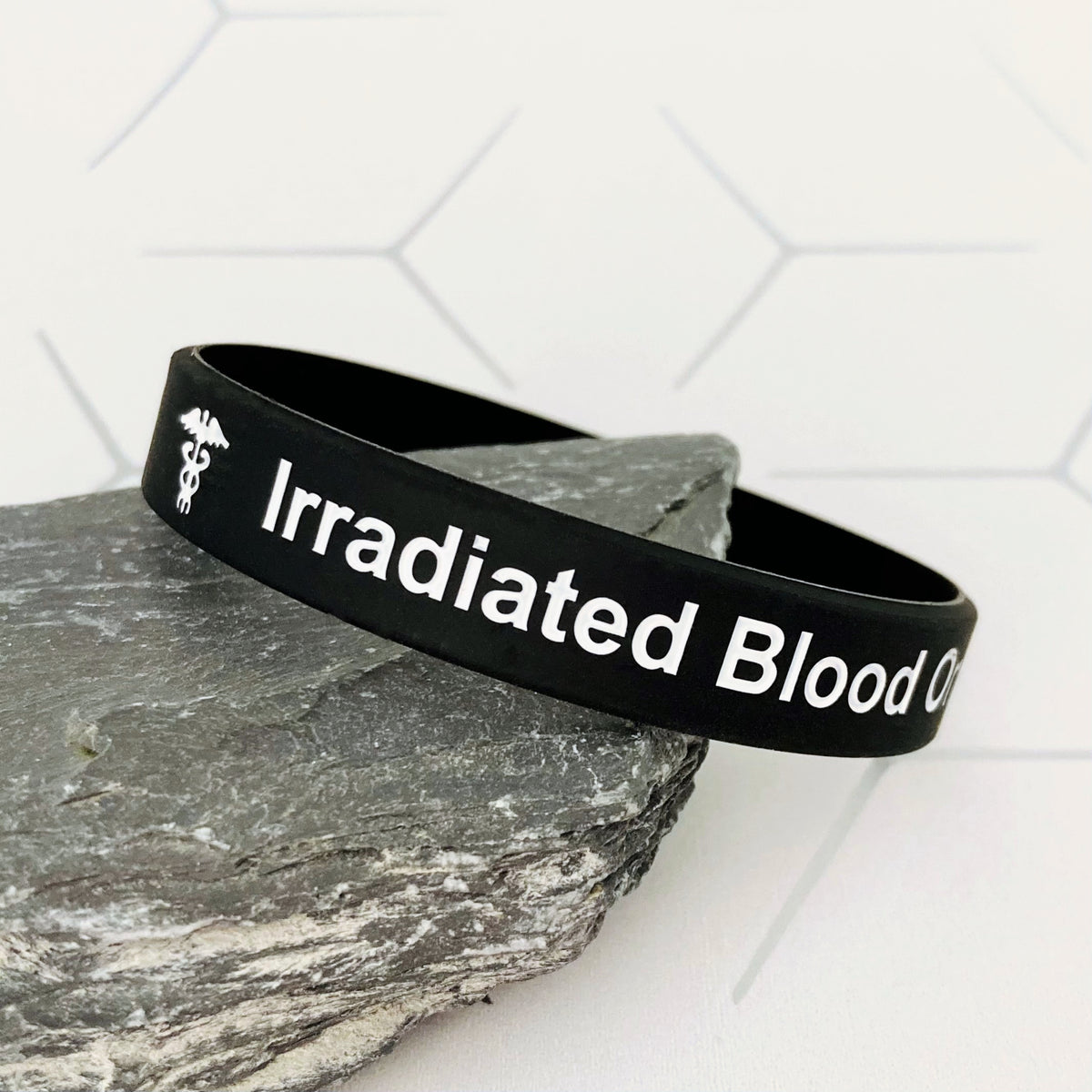 irradiated blood medical bracelet wristband