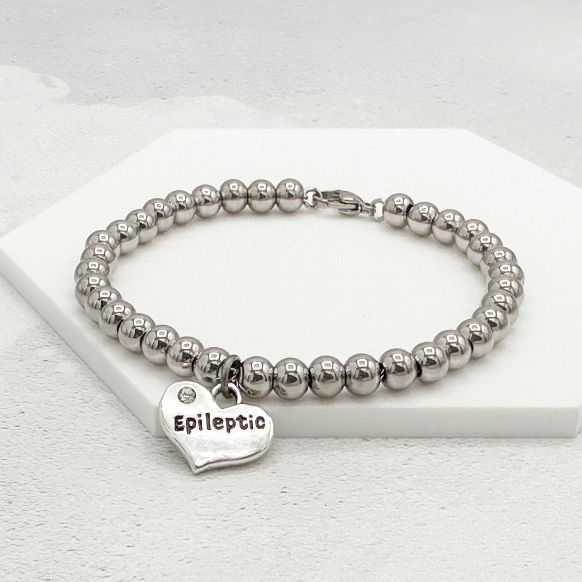 ladies charm bracelet epilepsy jewellery