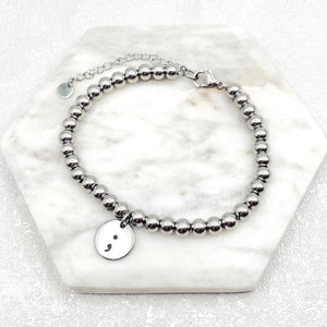 ladies charm bracelet semicolon extender chain