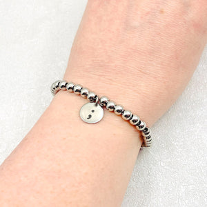 ladies charm bracelet semicolon womens girls