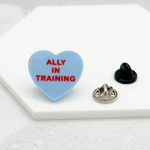 lgbt ally in training pin bisexual