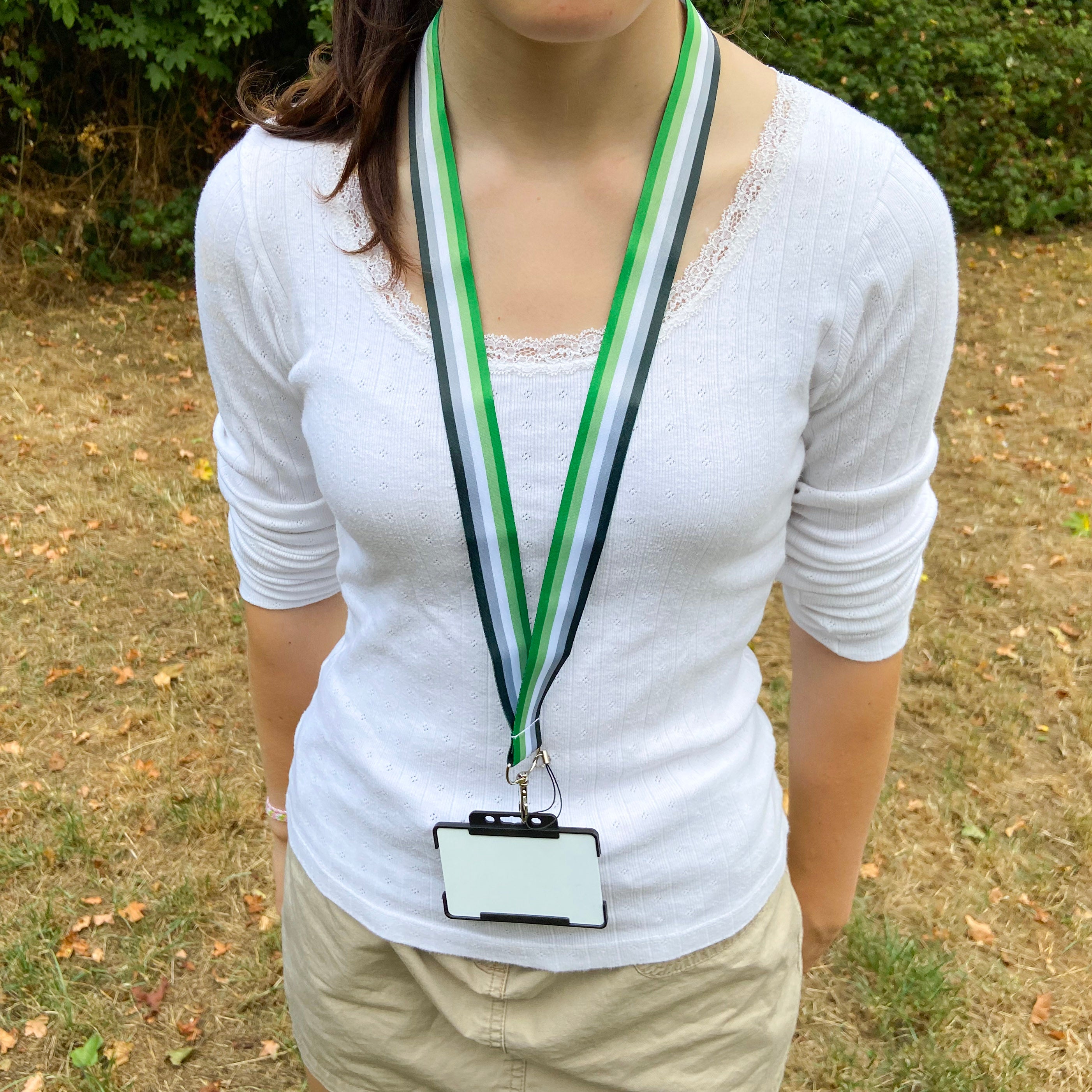 lgbt aromantic lanyard gift