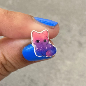 lgbt cat earrings bisexual jewellery