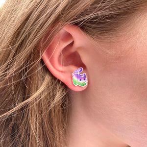 lgbt cat earrings genderqueer cute gift