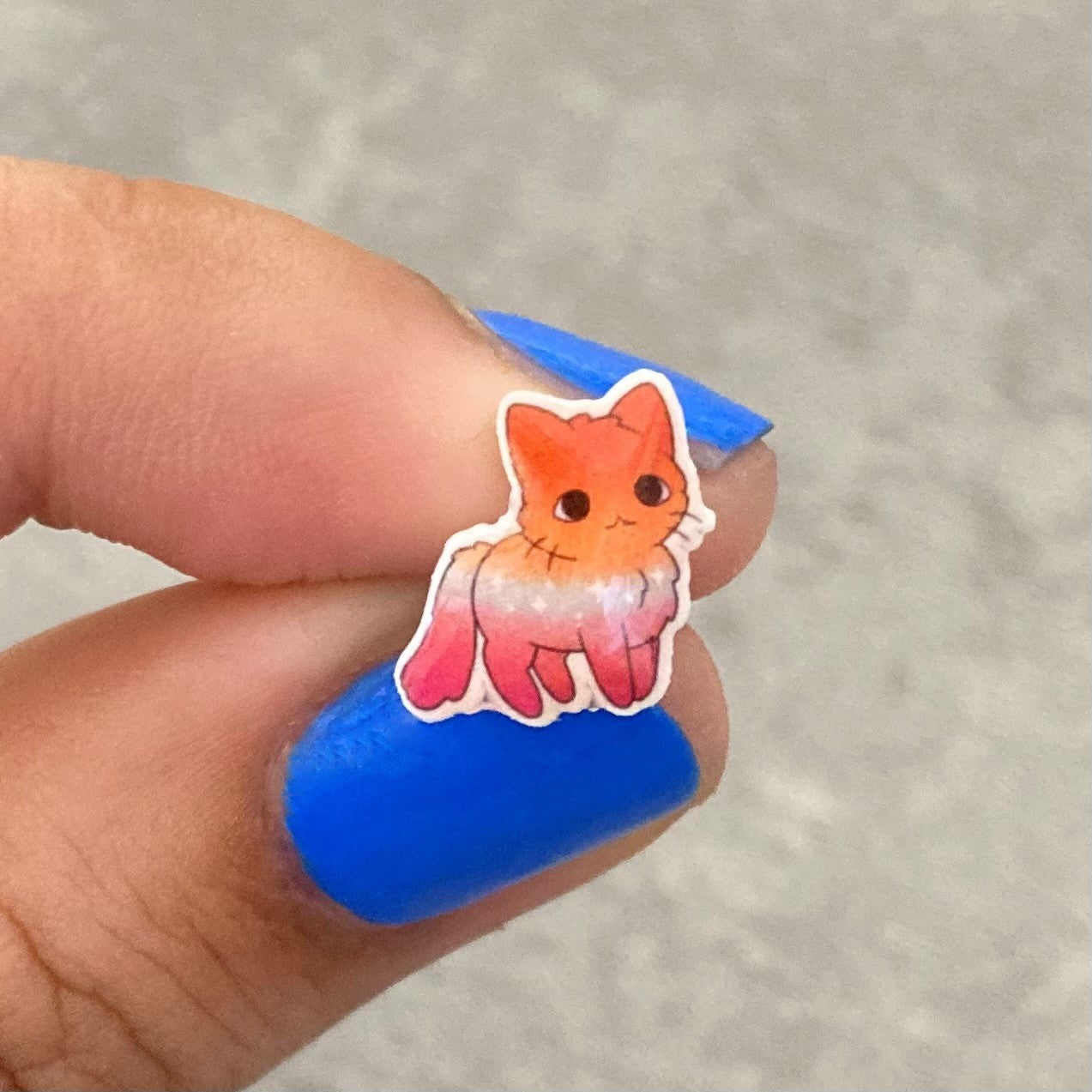 lgbt cat earrings lesbian kitty studs