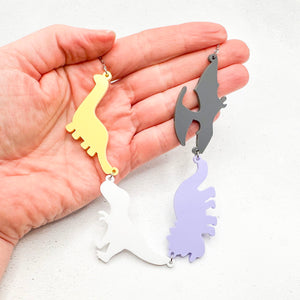 lgbt dinosaur necklace nonbinary soft handmade