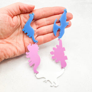 lgbt dinosaur necklace transgender bold handmade