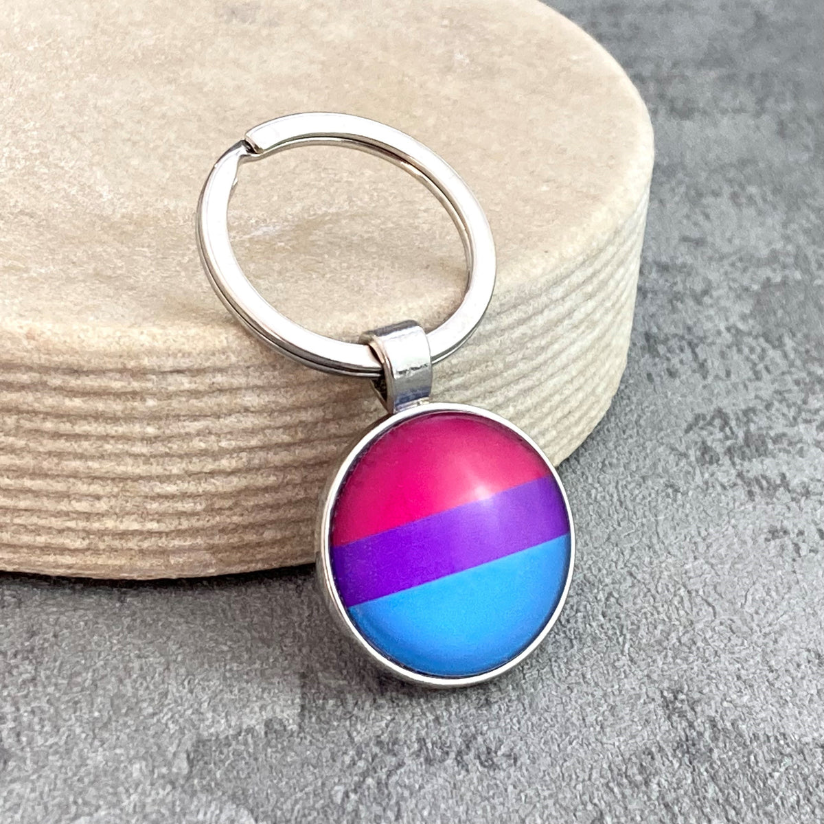 lgbt keychains bisexual pride gift