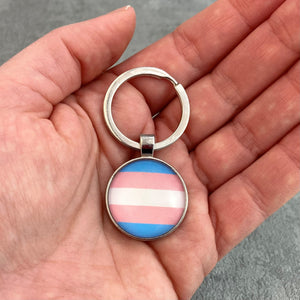 lgbt keychains transgender striped gift