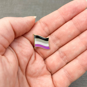 lgbt pride flag pins asexual badge support