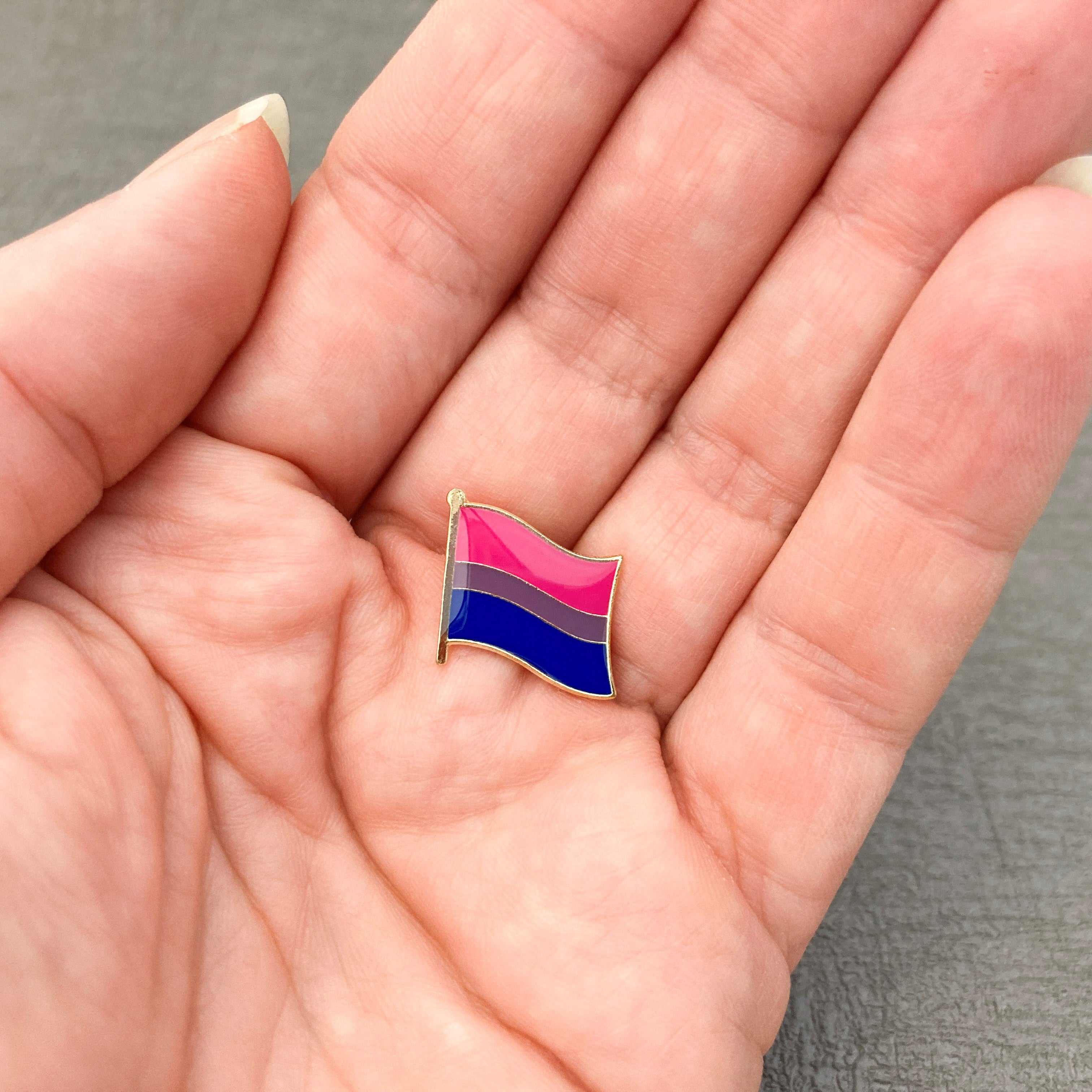 lgbt pride flag pins bisexual purple striped
