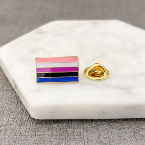 lgbt pride flag pins genderfluid white pink