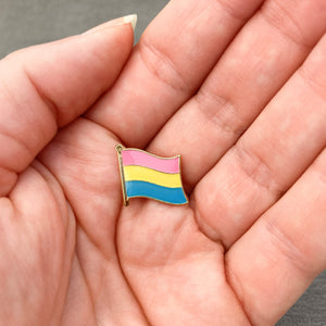 lgbt pride flag pins pansexual pink yellow blue