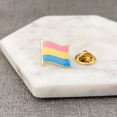 lgbt pride flag pins pansexual striped