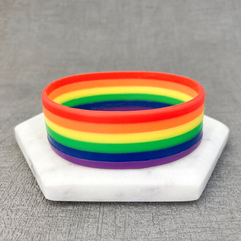 lgbt pride wristbands gay rainbow band