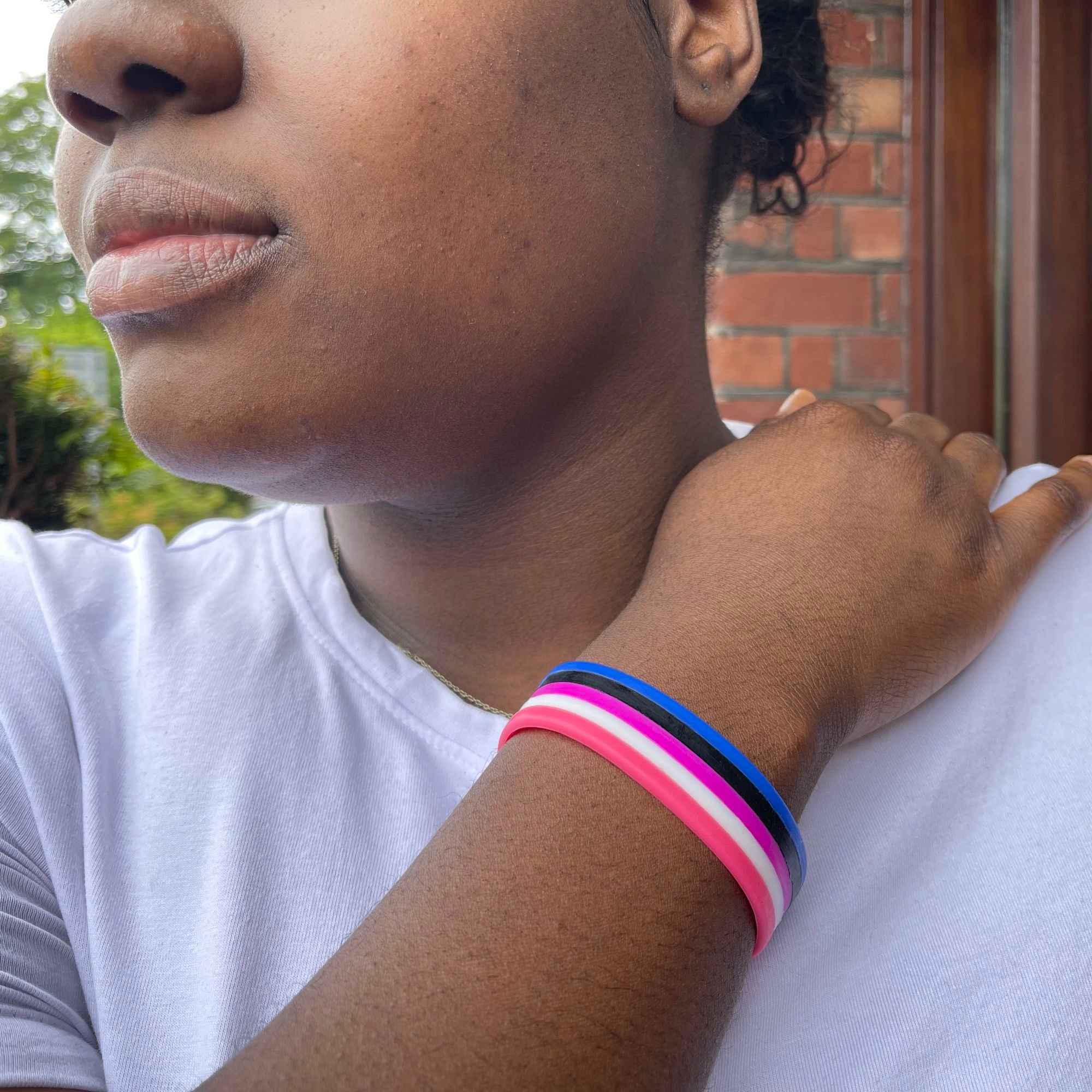 lgbt pride wristbands genderfluid gift present