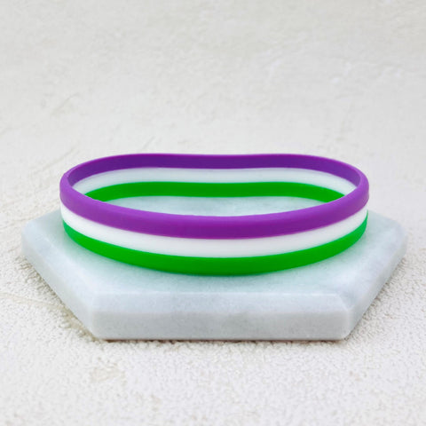 lgbt pride wristbands genderqueer striped