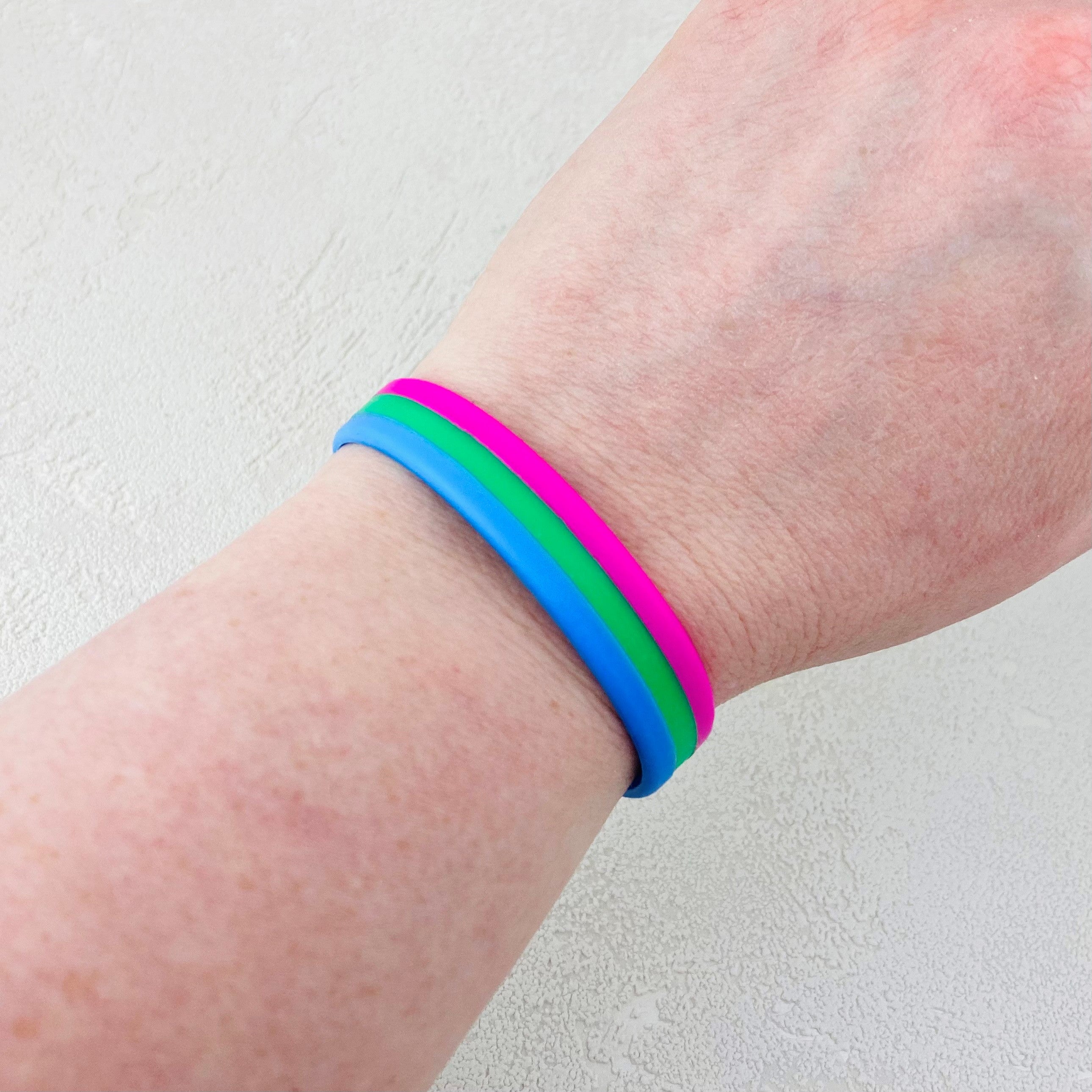 lgbt pride wristbands polysexual silicone band