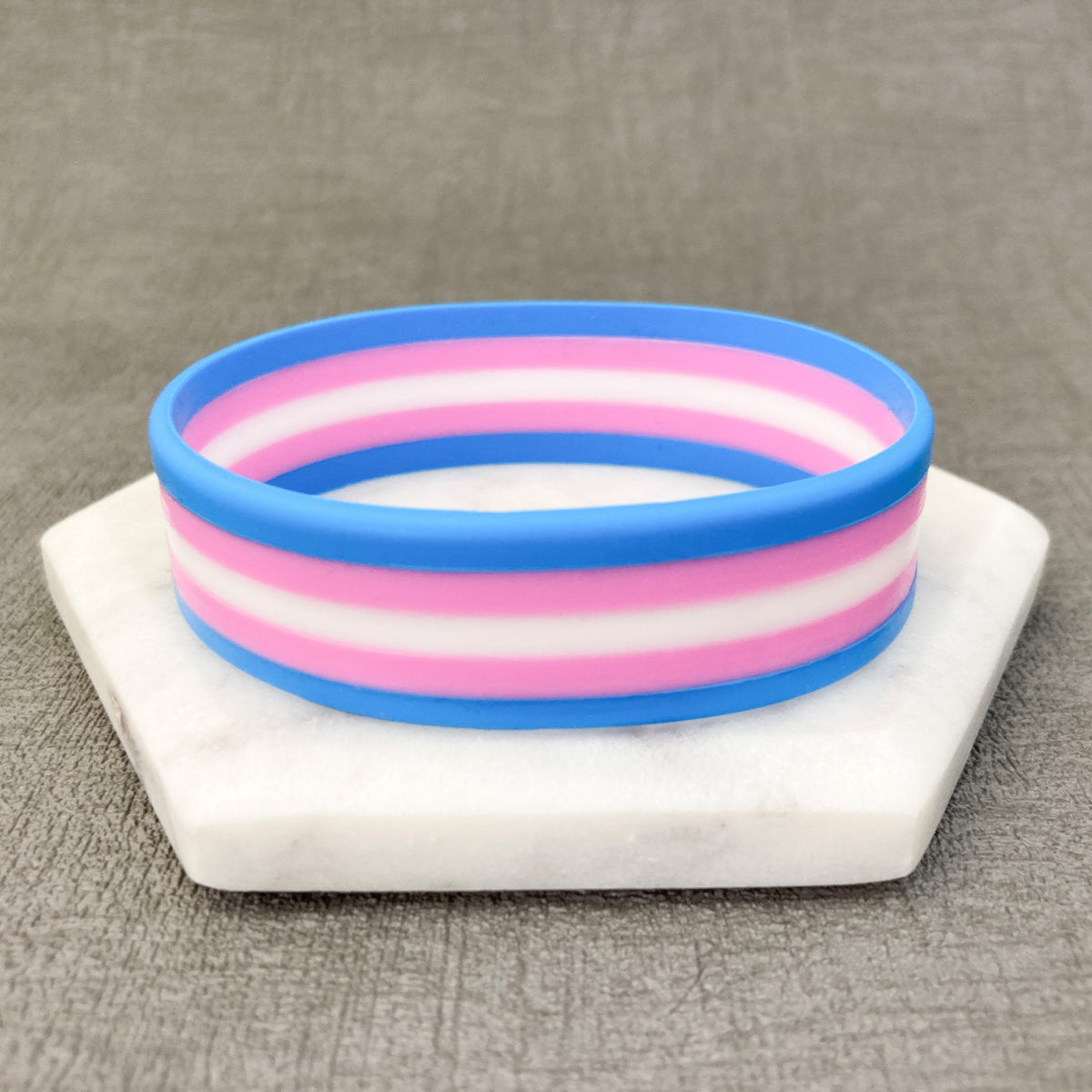 lgbt pride wristbands transgender blue pink white