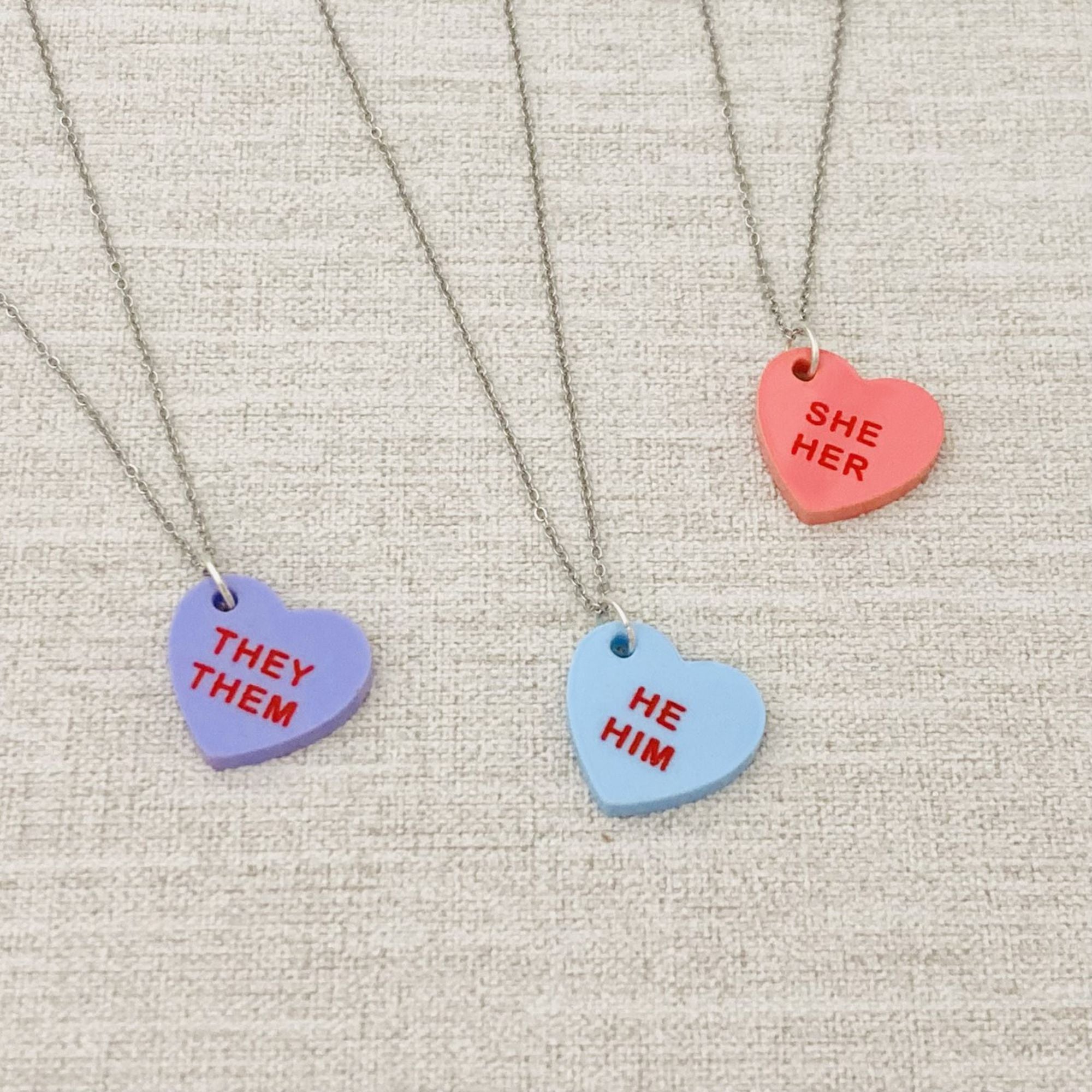 Candy heart sale necklace