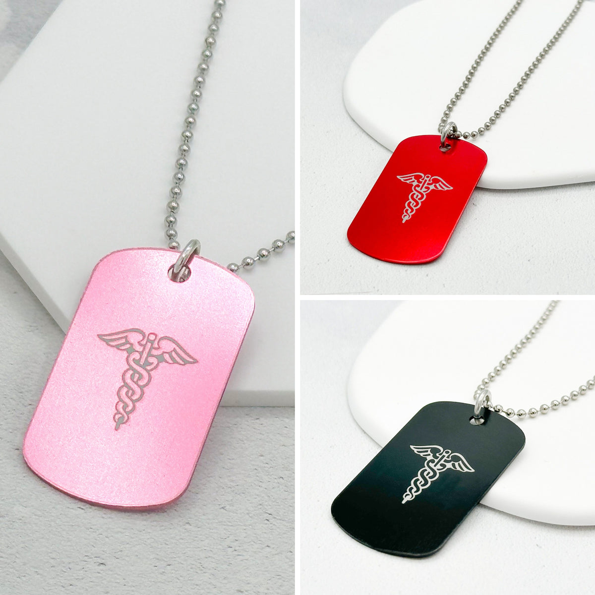 medical alert necklace for men colours