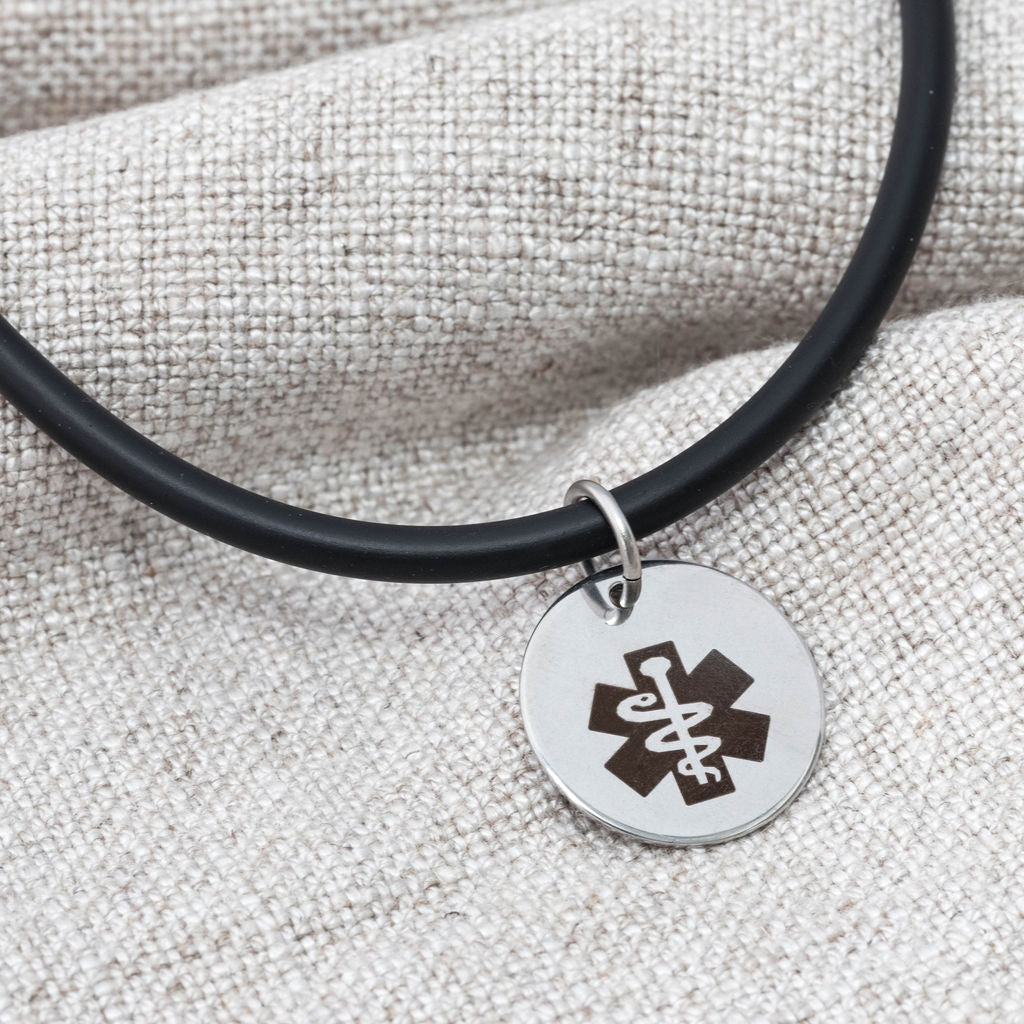 medical alert necklace for men personalised gift