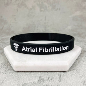 medical bracelet for afib silicone band