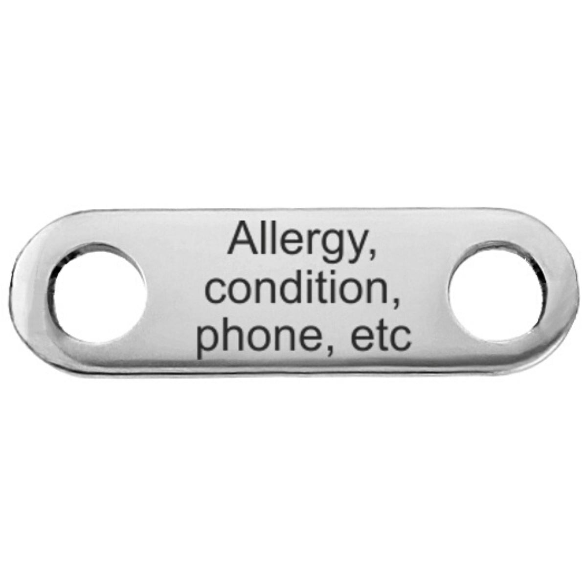 medical long charm custom engraving