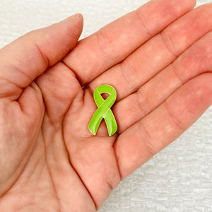 mental health awareness ribbon pin depression support