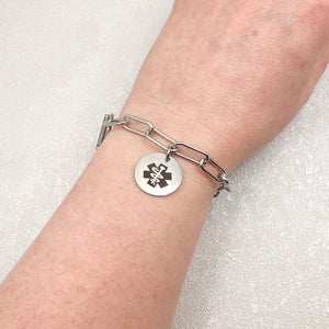 modern style medical bracelet unisex mens ladies