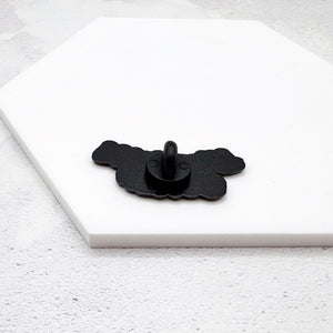 enamel pin with rubber backing